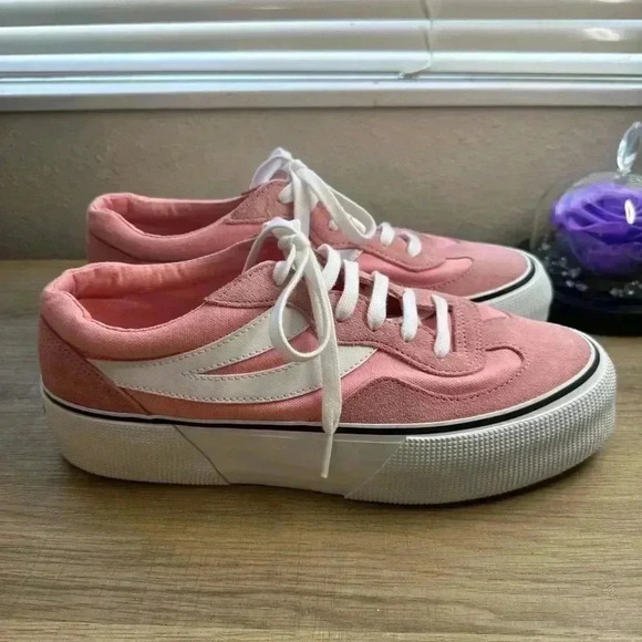 Superga Revolley pink Colorblock Platform Sneaker - Picture 1 of 8